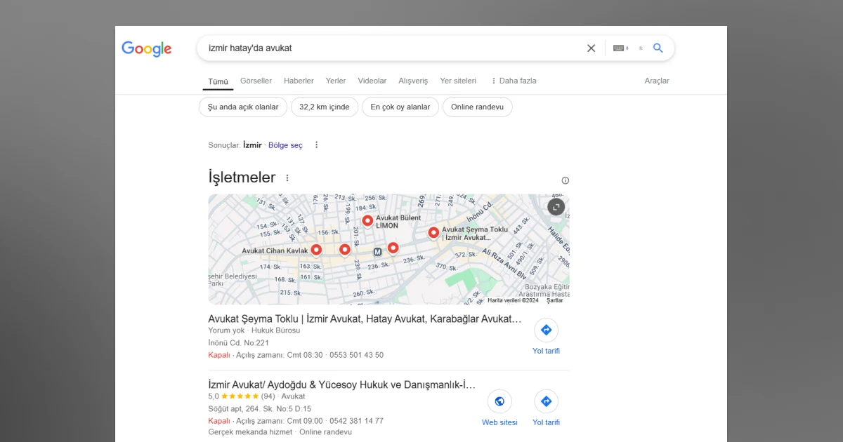 Avukatlar için SEO Rehberi 3 Image link